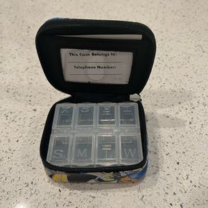 Pill case for travel.